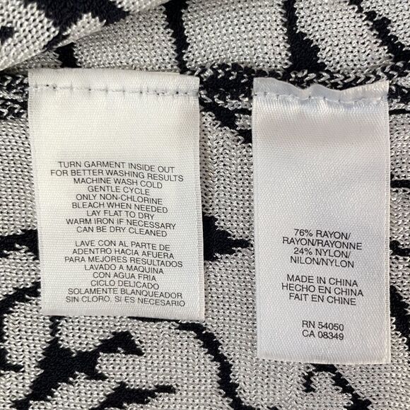 Jones New York Collection Petite Open Front Floral Print Cardigan - Picture 8 of 9